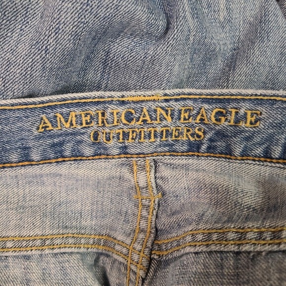 American Eagle Relaxed Straight Jeans Size 32x30 Men's Blue Denim - Picture 9 of 12